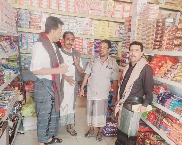 حملة رقابية على أسواق عين بامعبد في مديرية رضوم بشبوة