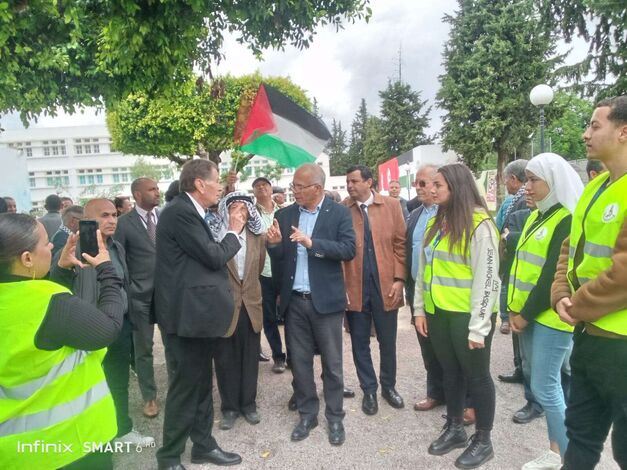 إحياءً لذكرى النكبة.. تدشين ساحة فلسطين في جامعة منوبة بتونس