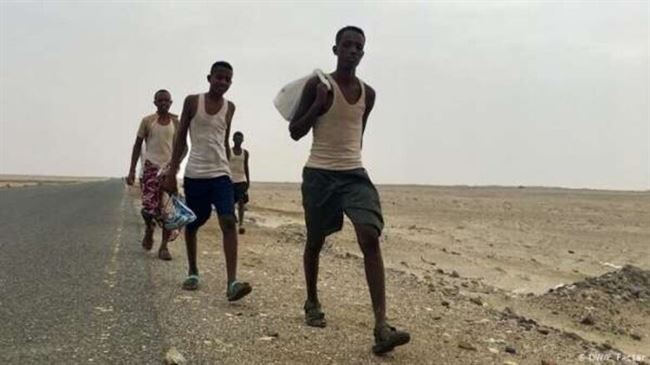 الهجرة الدولية : اليمن استقبل 73 ألف مهاجر أفريقي خلال العام الماضي