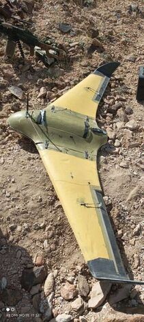كتيبة "ابو همام" تسقط طائرة مسيرة حوثية في جبهة حريب