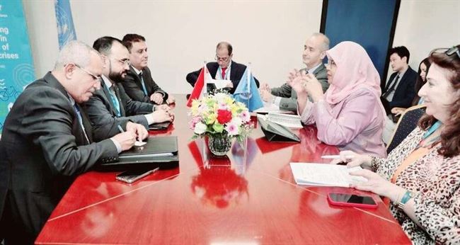 وزير الاشغال "الحريزي" يلتقي المدير التنفيذي لجمعية الأمم المتحدة للمستوطنات البشرية "شريف"