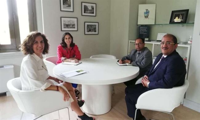 سفير اليمن في اسبانيا يلتقي بمدير البيت العربي التابع لوزارة الخارجية الإسبانية